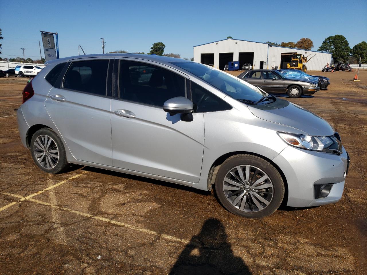 2015 Honda Fit VIN 3HGGK5H82FM737451 Copart auction photo, all over damage thumbnail 4