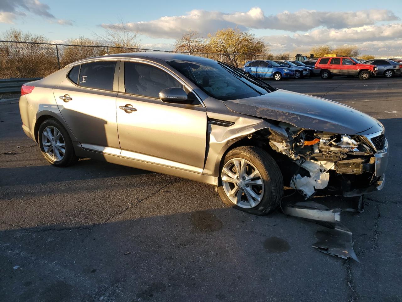 2013 KIA Optima VIN 5XXGN4A7XDG240731 Copart auction photo, front end damage thumbnail 4