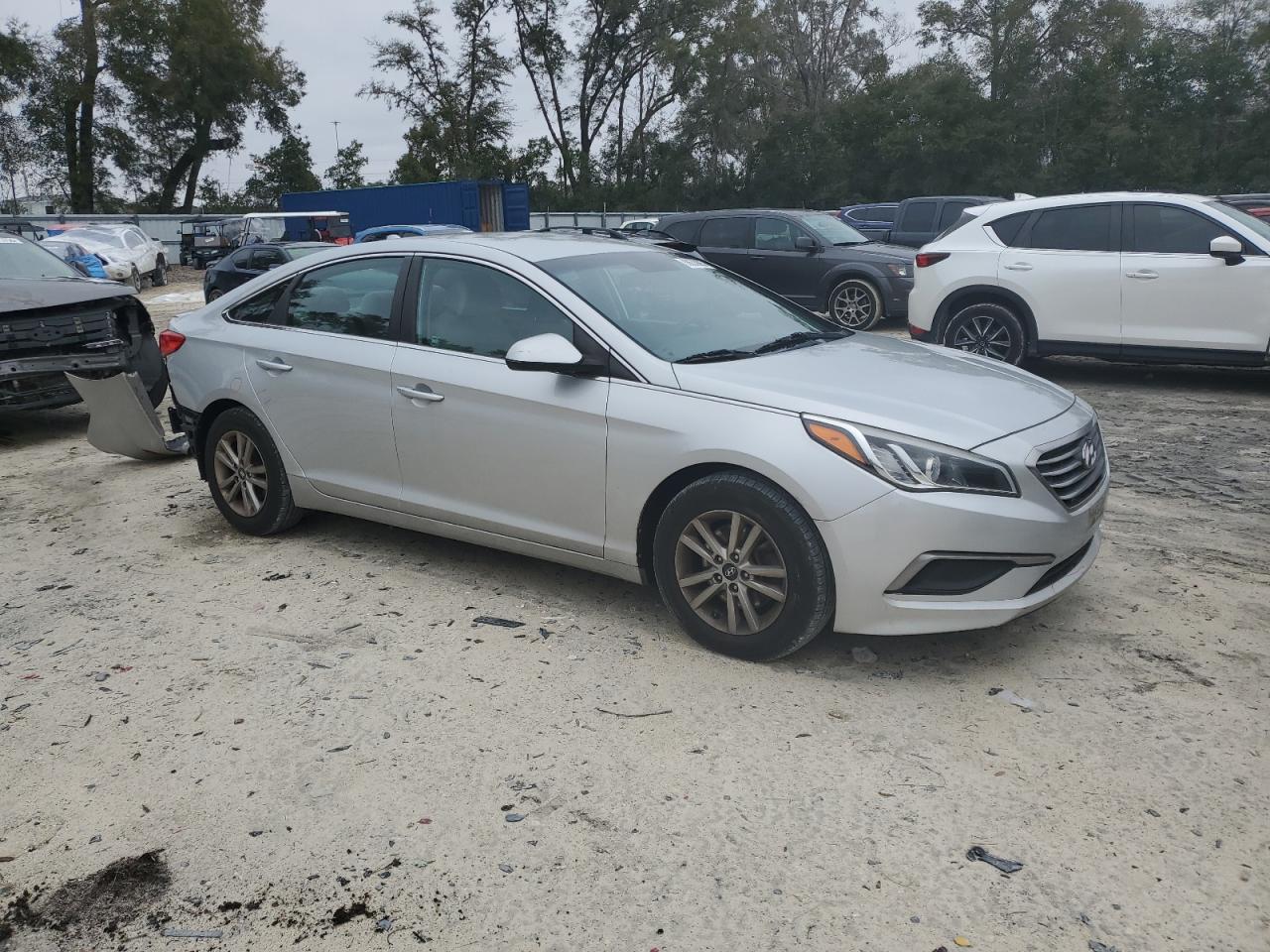 2016 Hyundai Sonata VIN 5NPE24AF9GH386764 Copart auction photo, rear end damage thumbnail 4