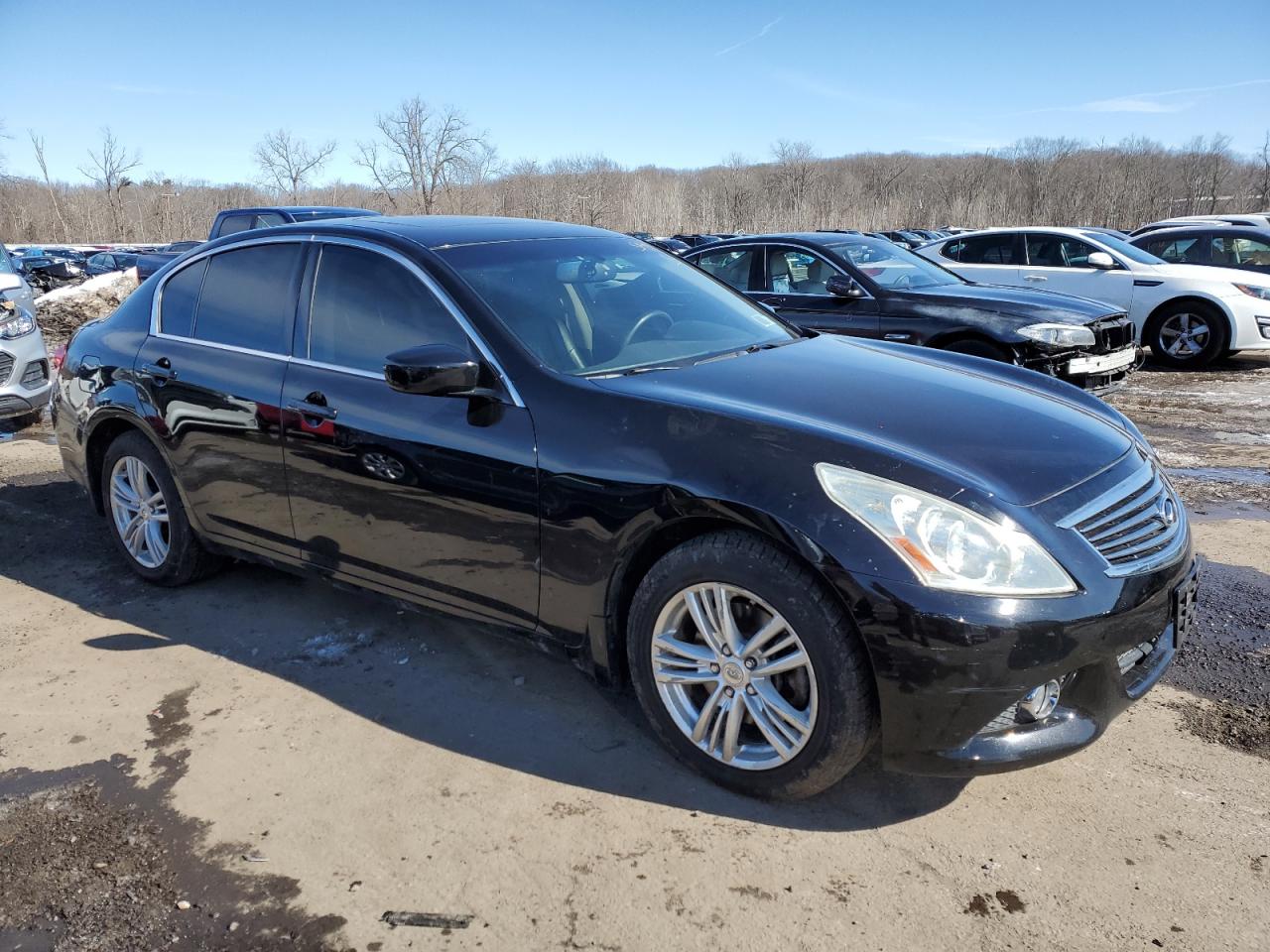 2011 Infiniti G VIN JN1DV6AR7BM652163 Copart auction photo, side damage thumbnail 5