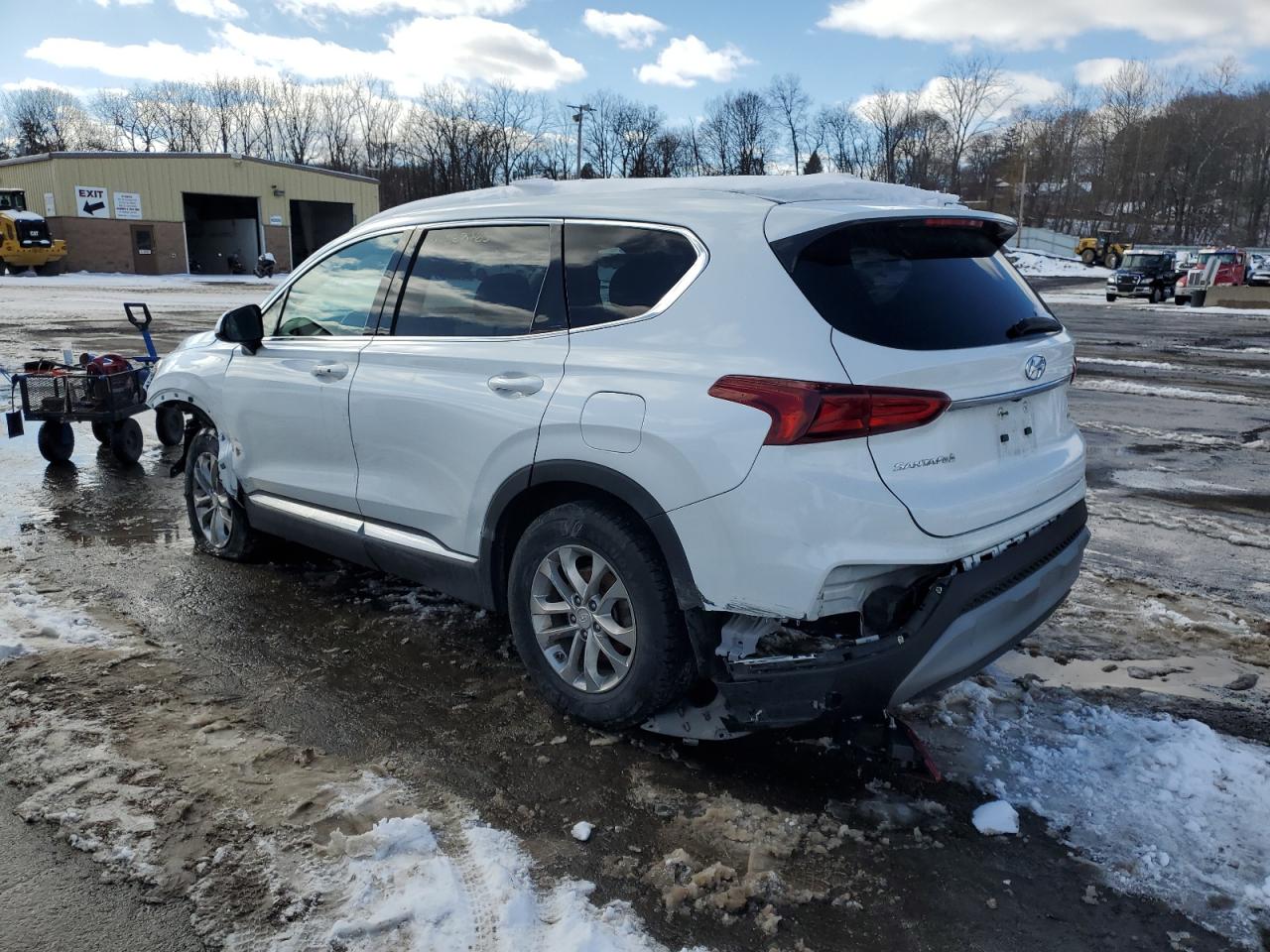 2019 Hyundai Santa Fe VIN 5NMS3CAD7KH082007 Copart auction photo, all over damage thumbnail 2