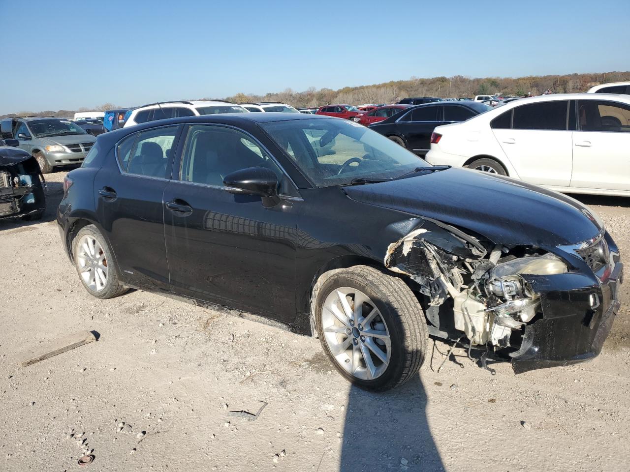 2011 Lexus CT VIN JTHKD5BH4B2005009 Copart auction photo, front end / undercarriage damage thumbnail 4