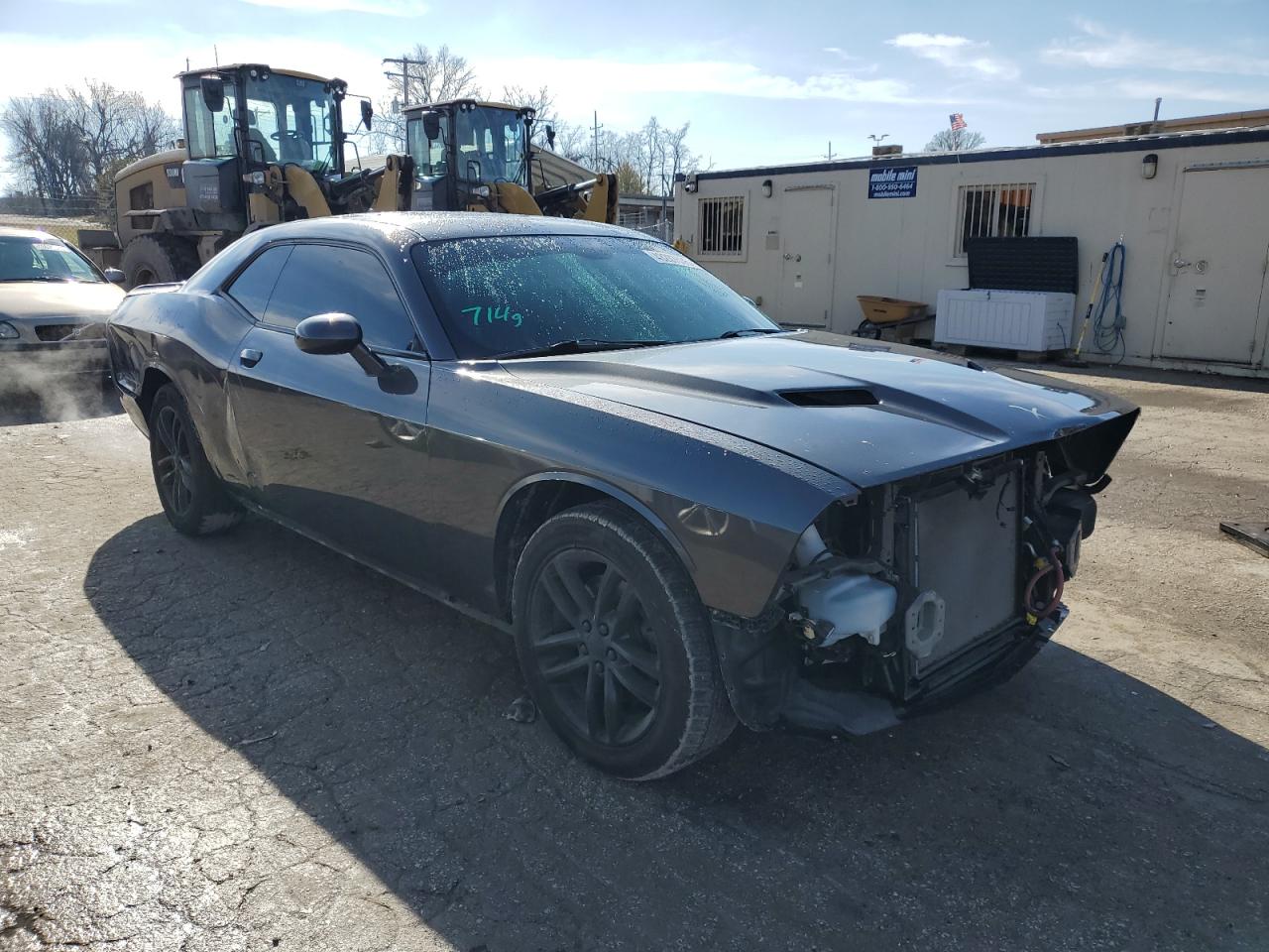 2019 Dodge Challenger VIN 2C3CDZGG4KH522268 Copart auction photo, front end / side damage thumbnail 4