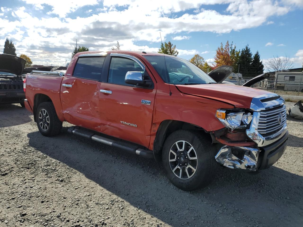 2016 Toyota Tundra VIN 5TFHY5F18GX530825 Copart auction photo, all over damage thumbnail 4
