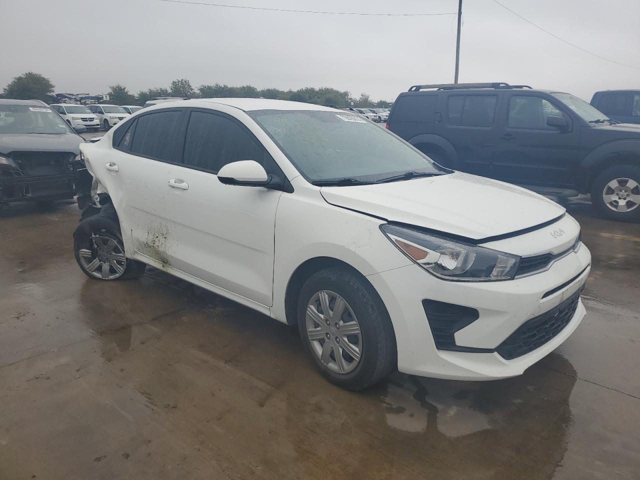 2022 KIA Rio VIN 3KPA24AD6NE502422 Copart auction photo, rear end damage thumbnail 4