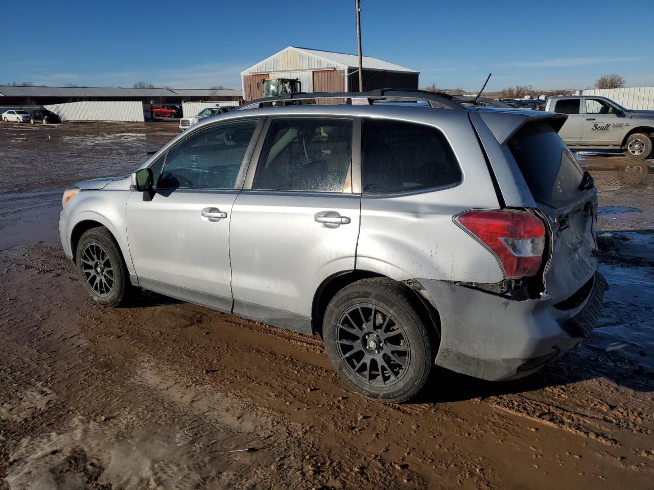 2015 Subaru Forester VIN JF2SJARC9FH519858 Copart auction photo, rear end / side damage thumbnail 2