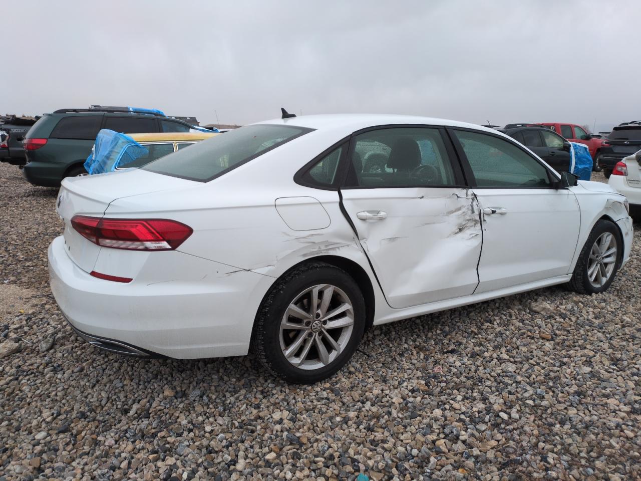 2021 Volkswagen Passat VIN 1VWAA7A37MC015163 Copart auction photo, side damage thumbnail 3