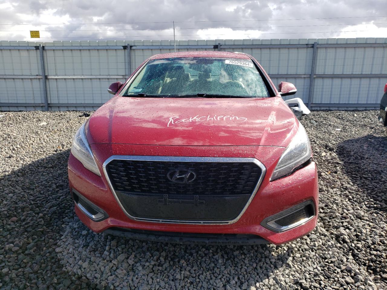 2016 Hyundai Sonata VIN KMHE34L17GA033490 Copart auction photo, rear end damage thumbnail 5
