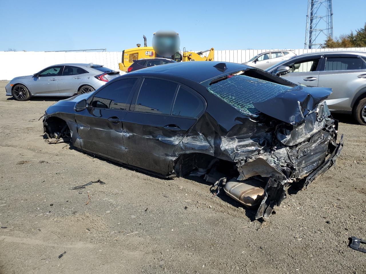 2015 BMW 5er VIN WBA5B1C58FD918669 Copart auction photo, side / rear end damage thumbnail 2