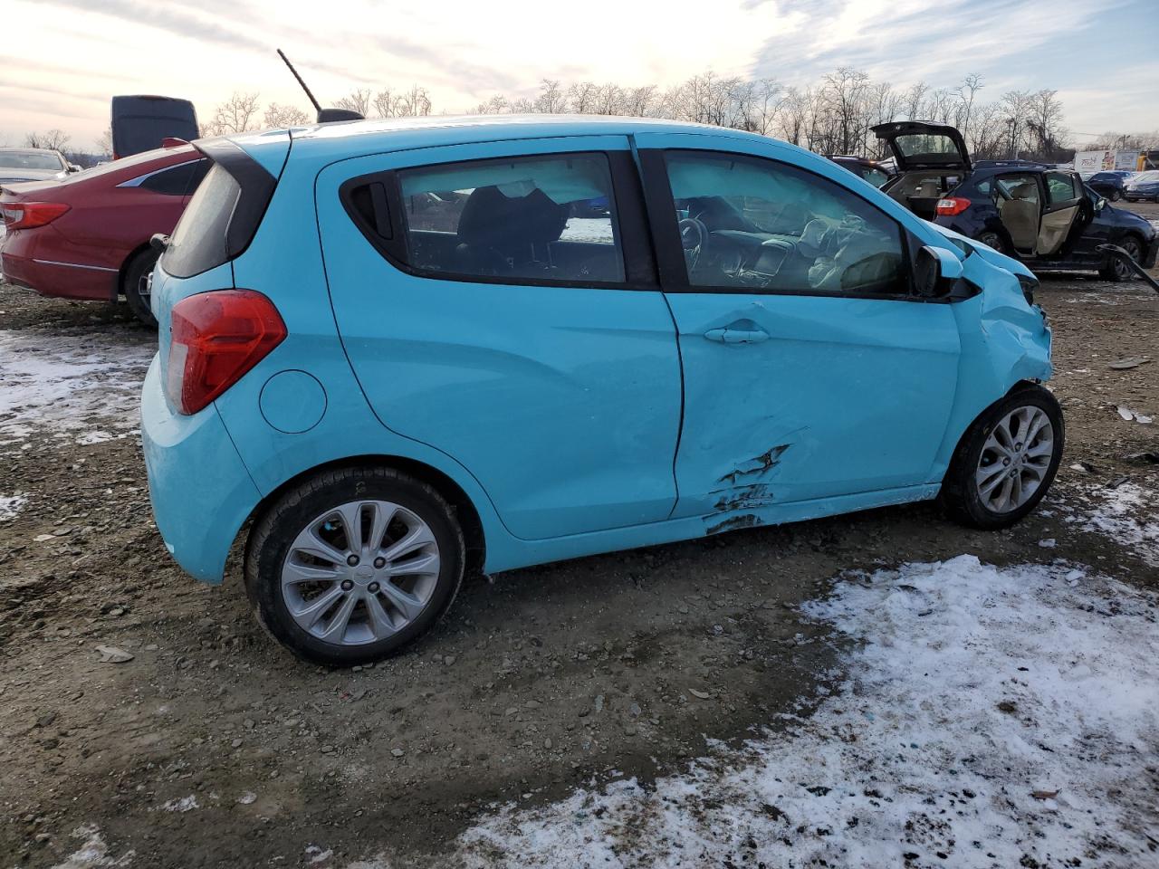 2021 Chevrolet Spark VIN KL8CD6SA3MC736678 Copart auction photo, front end / side damage thumbnail 3