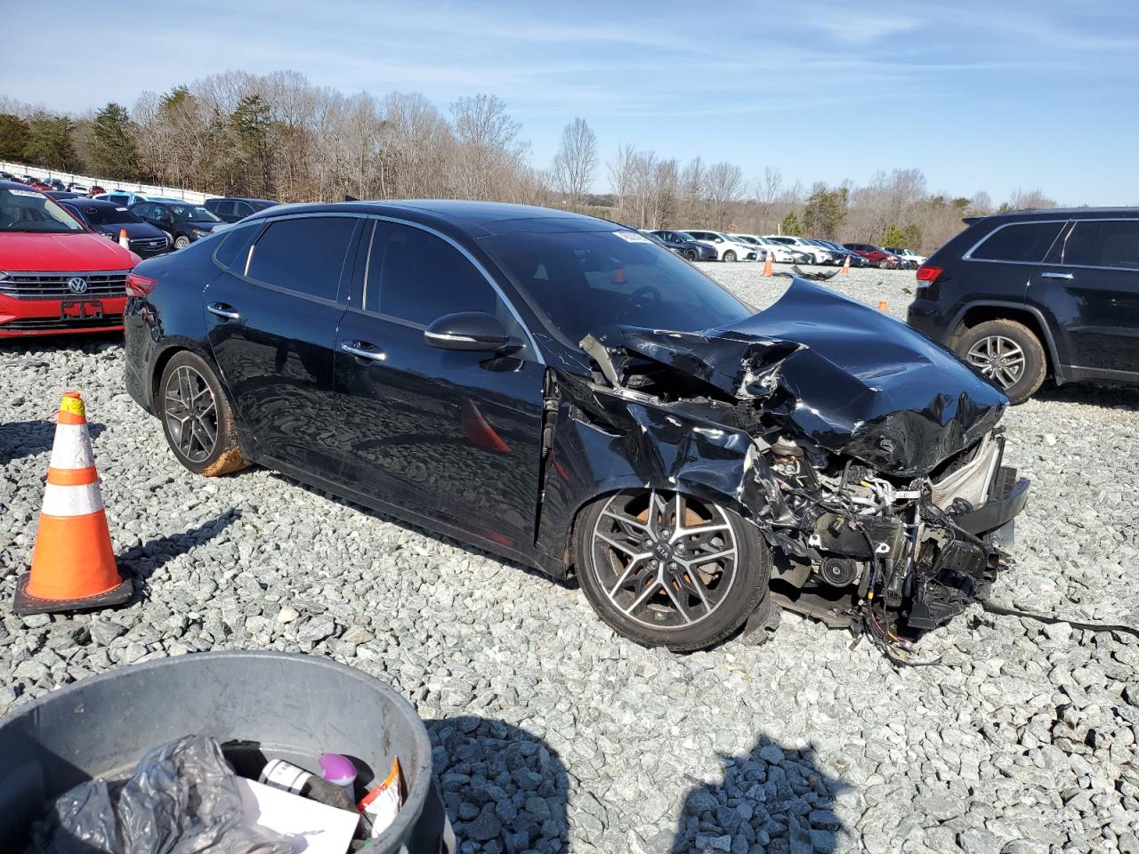 2020 KIA Optima VIN 5XXGT4L3XLG433721 Copart auction photo, front end damage thumbnail 4