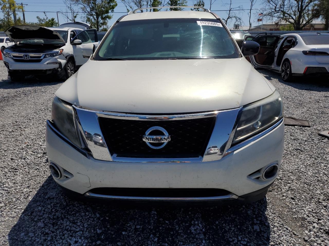 2014 Nissan Pathfinder VIN 5N1AR2MN0EC690071 Copart auction photo, front end / side damage thumbnail 5