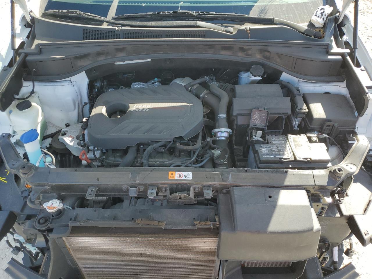 2018 Hyundai Santa Fe VIN 5XYZW4LA1JG531303 Copart auction photo, front end / mechanical damage thumbnail 12