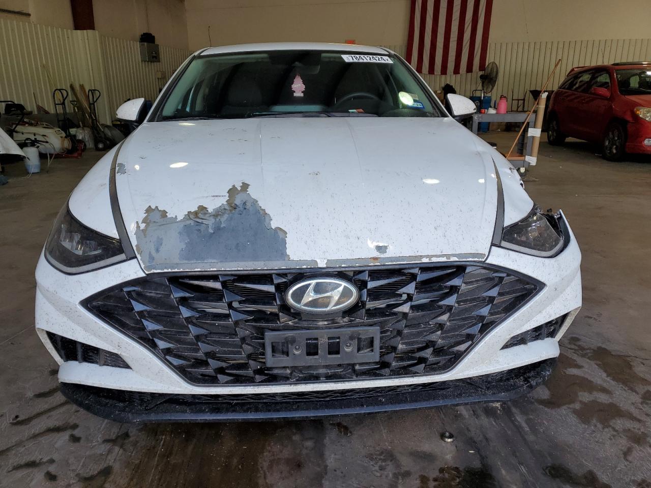 2020 Hyundai Sonata VIN 5NPEL4JA0LH011034 Copart auction photo, front end / side damage thumbnail 5
