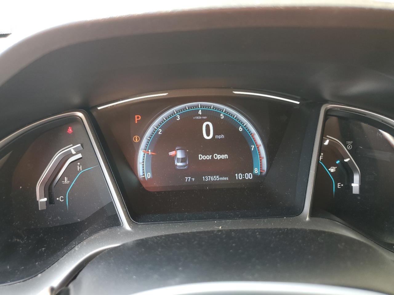 2017 Honda Civic VIN 19XFC1F90HE000046 Copart auction photo, hail / minor dent/scratches damage thumbnail 9