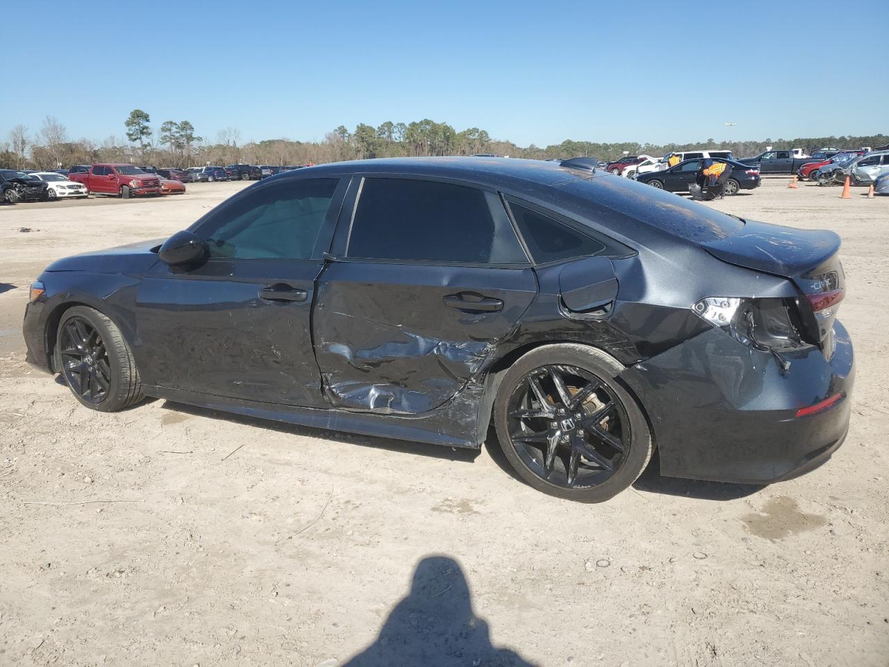 2024 Honda Civic VIN 2HGFE2F52RH523153 Copart auction photo, side / rear end damage thumbnail 2