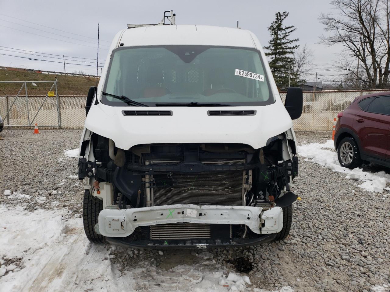 2015 Ford Transit VIN 1FTNR2CG5FKB07512 Copart auction photo, front end damage thumbnail 5