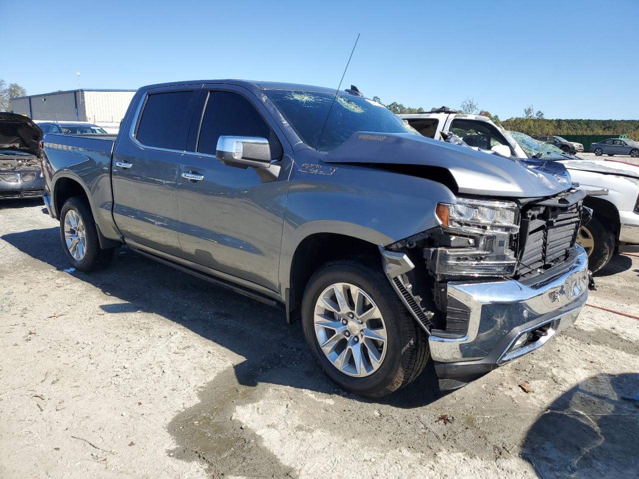 2021 Chevrolet Silverado VIN 3GCUYGET9MG202150 Copart auction photo, all over damage thumbnail 4