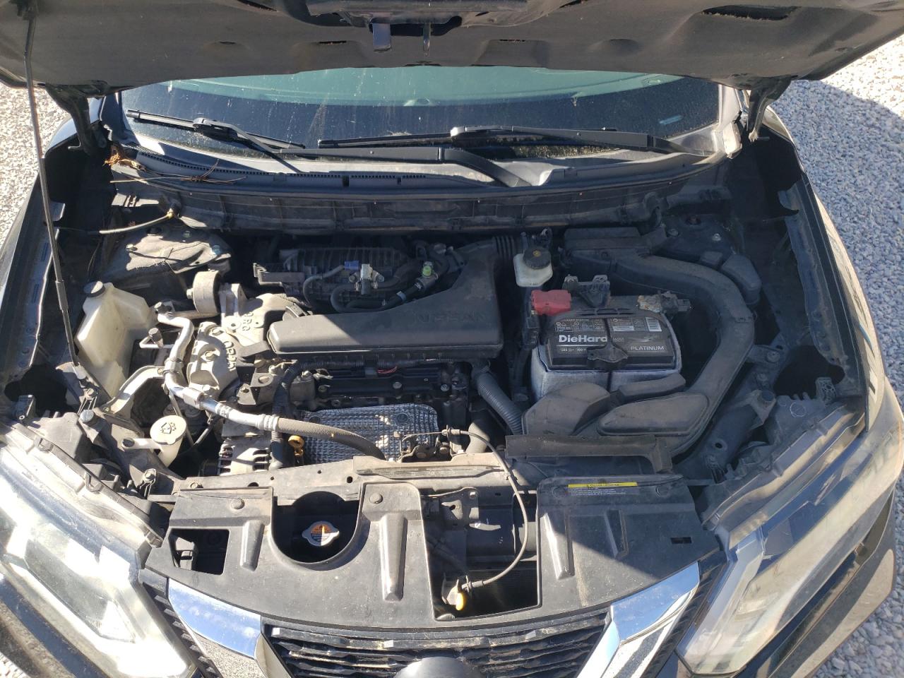 2017 Nissan Rogue VIN 5N1AT2MV8HC821219 Copart auction photo, side / front end damage thumbnail 12