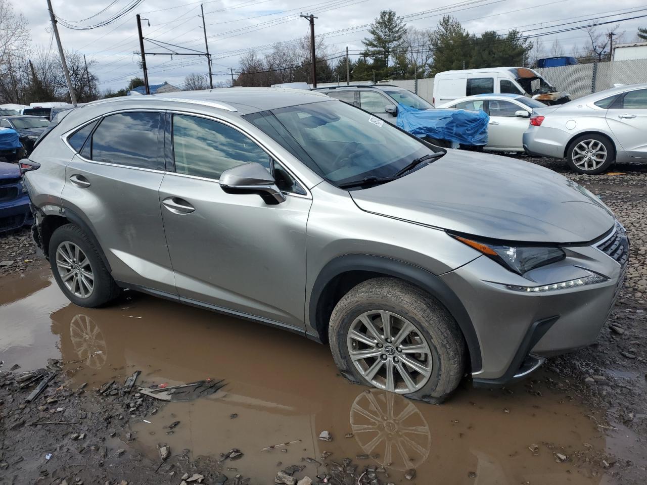 2021 Lexus NX VIN JTJDARDZ2M2259155 Copart auction photo, front end / rear end damage thumbnail 4