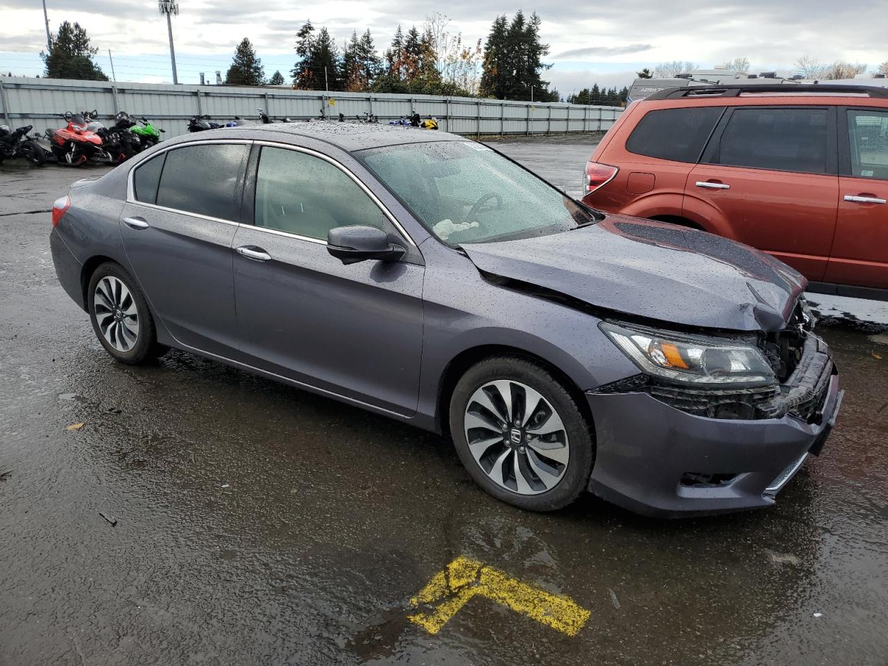 2014 Honda Accord VIN 1HGCR6F57EA008883 Copart auction photo, front end damage thumbnail 4
