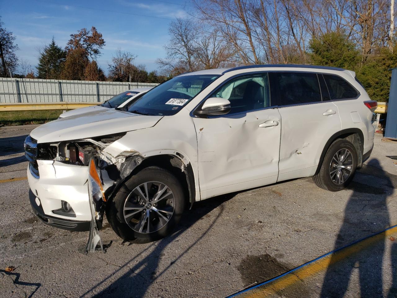 2016 Toyota Highlander VIN 5TDJKRFH7GS292558 - Copart auction photo