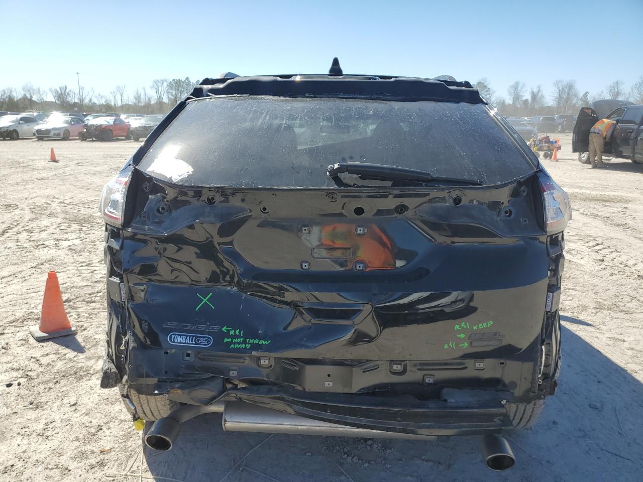2016 Ford Edge VIN 2FMPK3J92GBC65854 Copart auction photo, rear end / minor dent/scratches damage thumbnail 6
