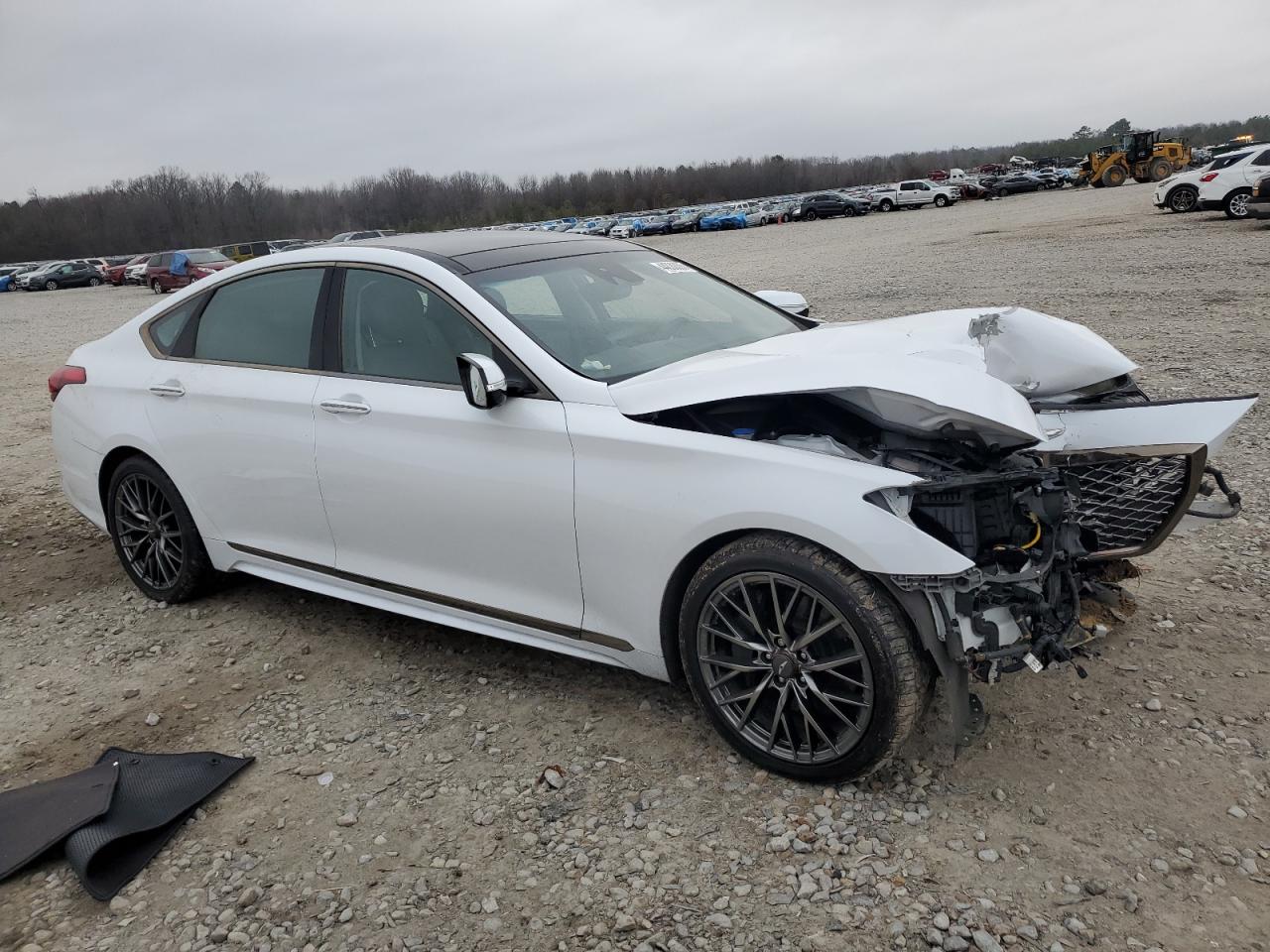 2019 Genesis G80 VIN KMHGN4JE4KU290817 Copart auction photo, front end damage thumbnail 4