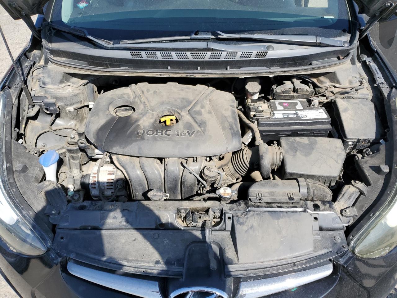 2014 Hyundai Elantra VIN 5NPDH4AE7EH488093 Copart auction photo, rear end / side damage thumbnail 11