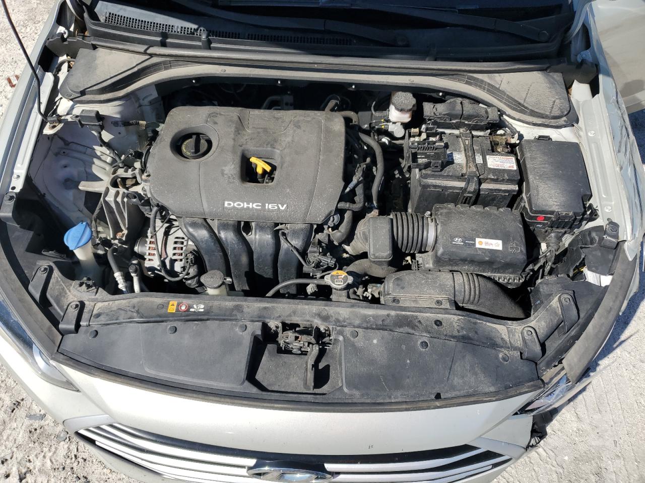 2017 Hyundai Elantra VIN KMHD84LFXHU069019 Copart auction photo, front end damage thumbnail 11
