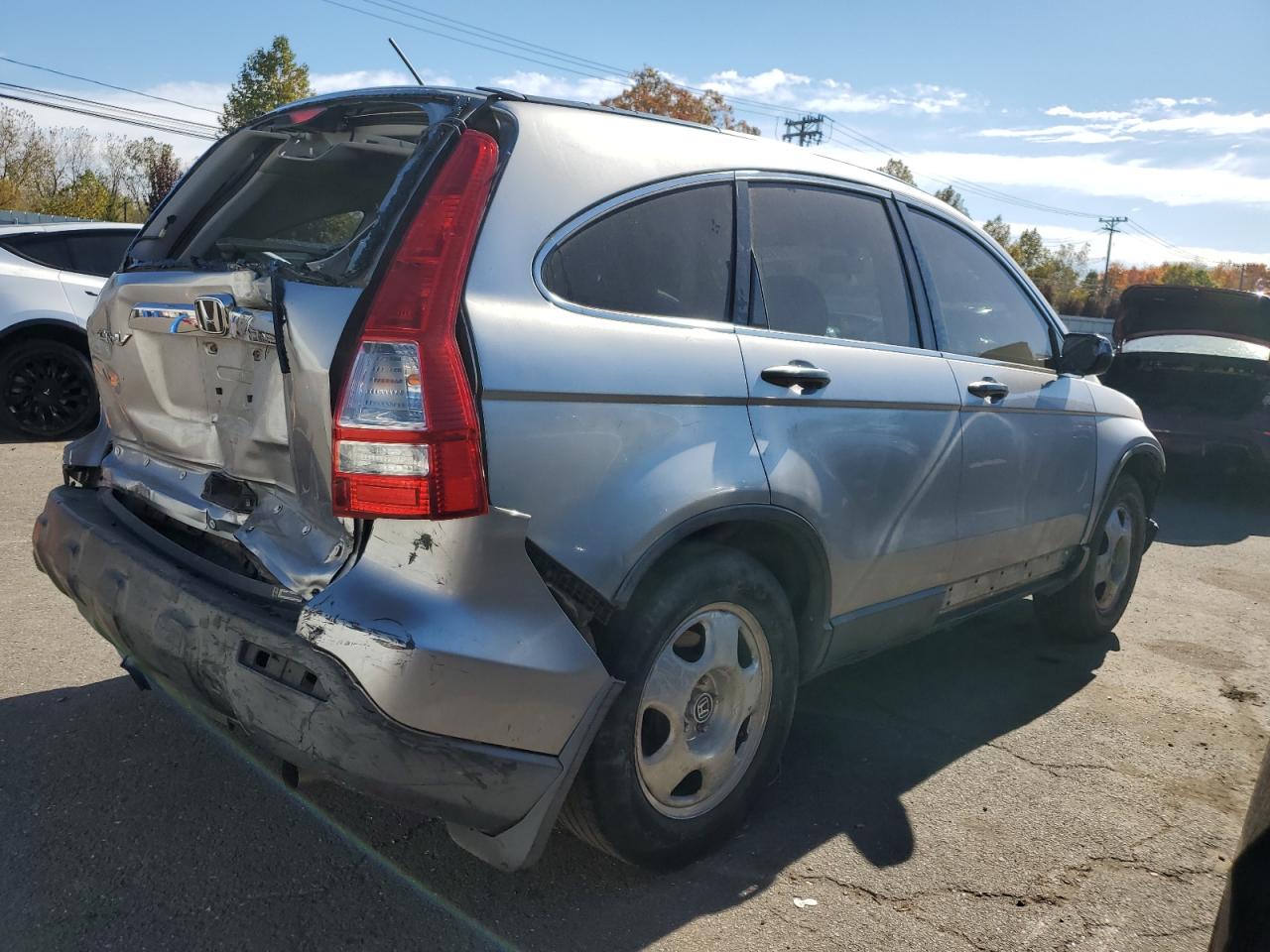 2008 Honda CR-V VIN JHLRE48598C009194 Copart auction photo, rear end / side damage thumbnail 3