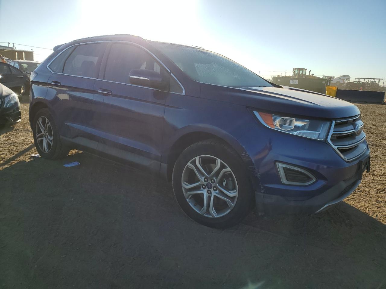 2015 Ford Edge VIN 2FMTK4K99FBB35247 Copart auction photo, hail / minor dent/scratches damage thumbnail 4