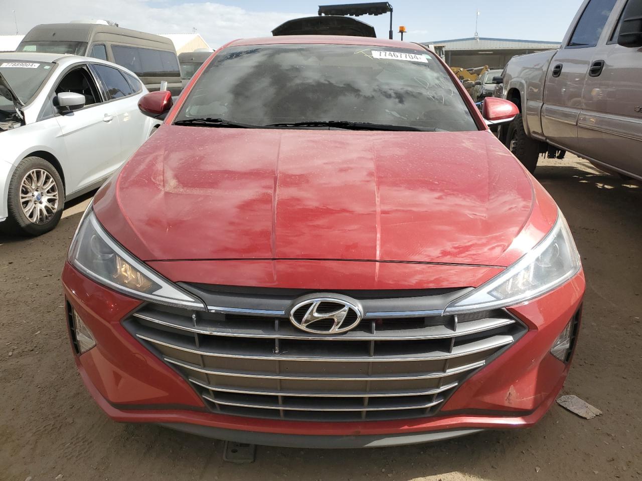 2020 Hyundai Elantra VIN KMHD84LF9LU953168 Copart auction photo, vandalism damage thumbnail 5