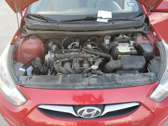 2012 Hyundai Accent VIN KMHCU5AEXCU043441 Copart auction photo, minor dent/scratches damage thumbnail 11