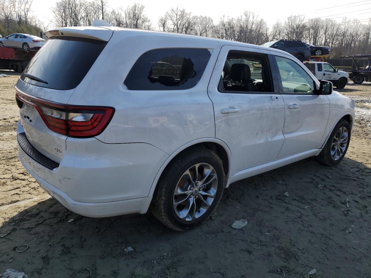 2019 Dodge Durango VIN 1C4SDJCT1KC744877 Copart auction photo, vandalism damage thumbnail 3