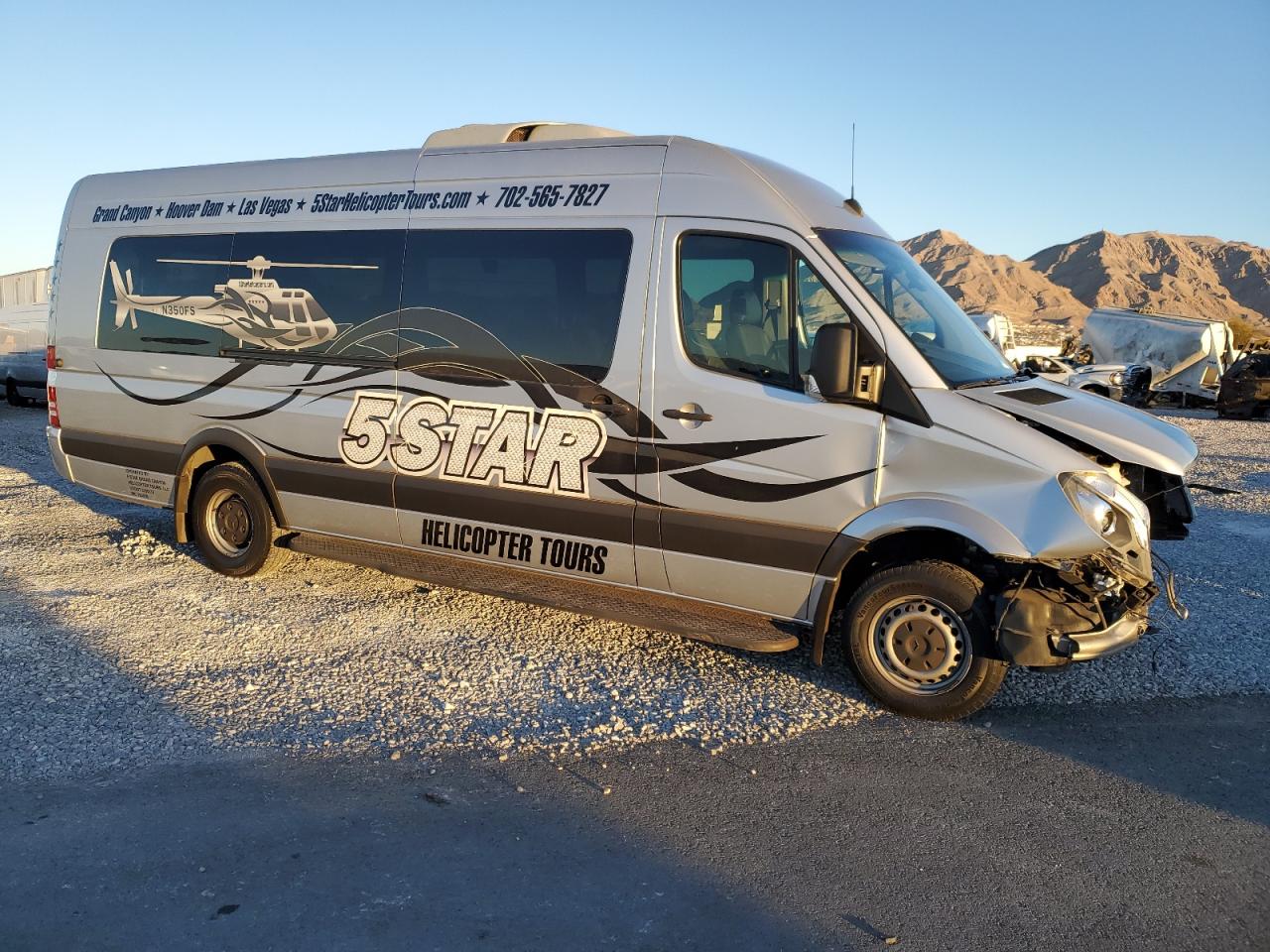 2017 Mercedes-Benz Sprinter VIN WDAPF1CDXHP400770 Copart auction photo, front end / mechanical damage thumbnail 4