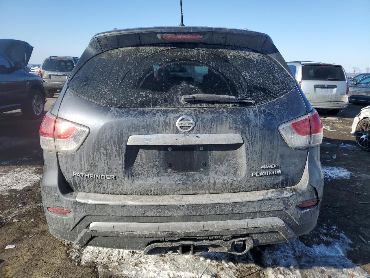 2014 Nissan Pathfinder VIN 5N1AR2MM9EC613089 Copart auction photo, front end / mechanical damage thumbnail 6