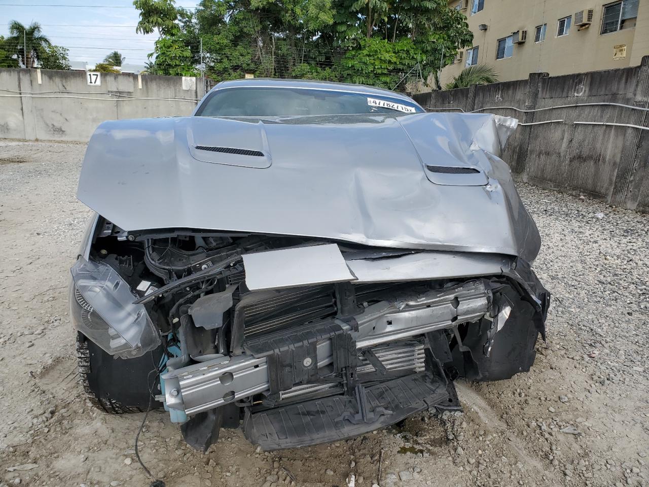 2020 Ford Mustang VIN 1FA6P8TH7L5190401 Copart auction photo, front end / side damage thumbnail 5