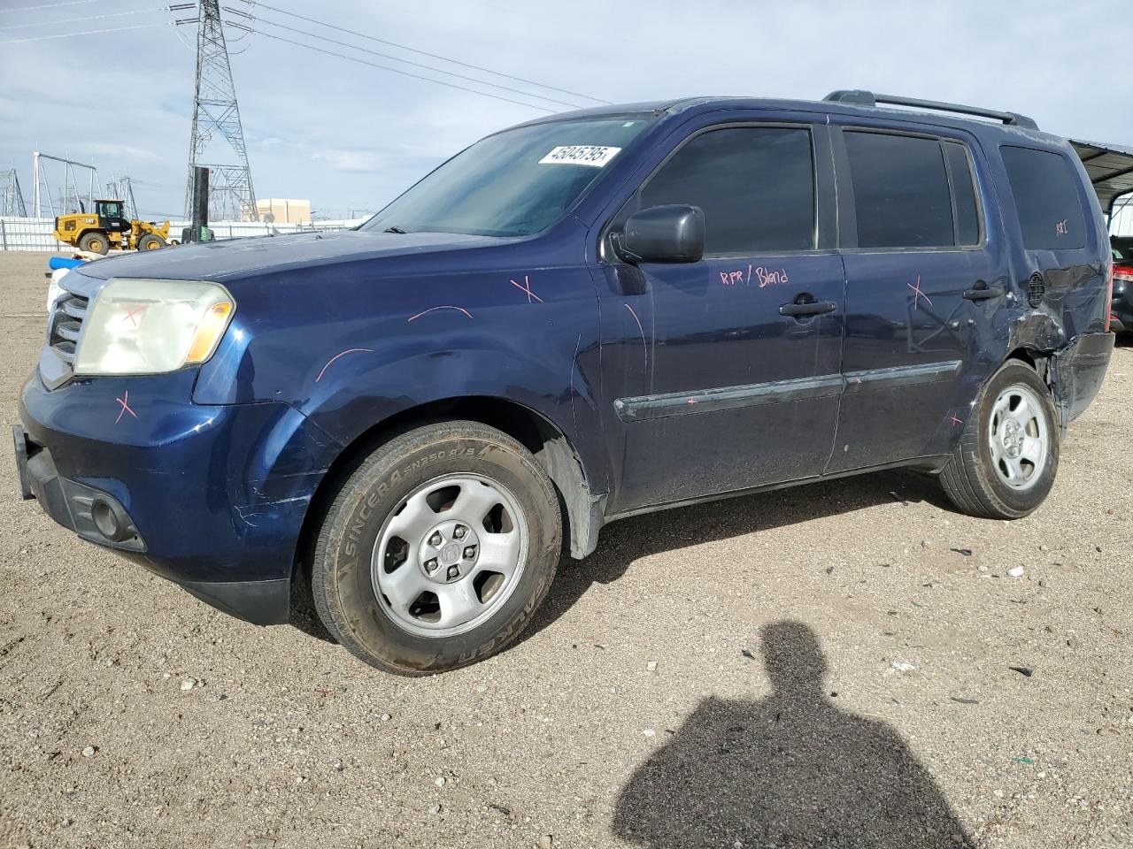 2013 Honda Pilot VIN 5FNYF3H21DB019611