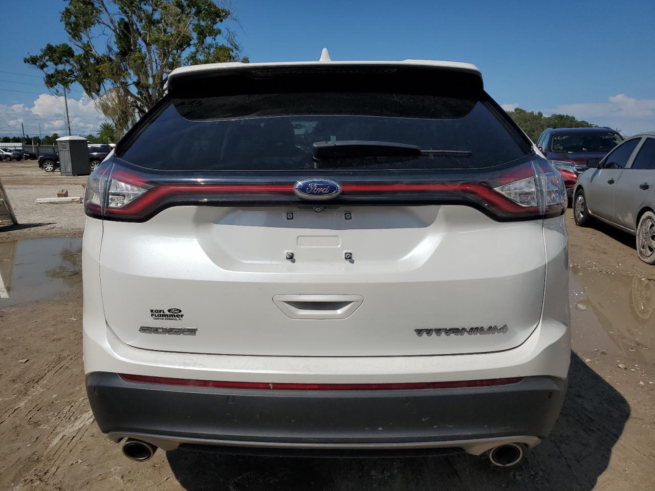 2015 Ford Edge VIN 2FMPK3K89FBC02223 Copart auction photo, water/flood damage thumbnail 6