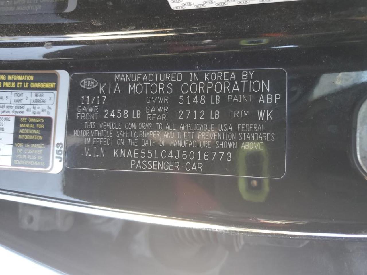 2018 KIA Stinger VIN KNAE55LC4J6016773 Copart auction photo, front end / mechanical damage thumbnail 12