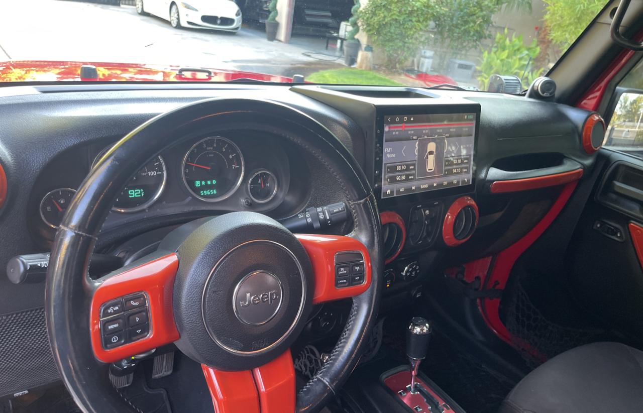 2014 Jeep Wrangler VIN 1C4BJWDG5EL223687 Copart auction photo, normal wear damage thumbnail 9
