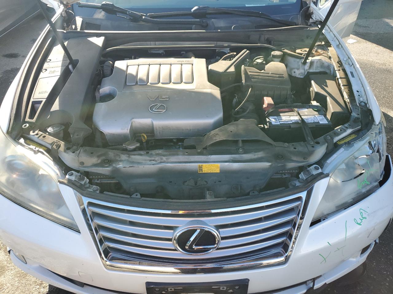 2010 Lexus ES VIN JTHBK1EG8A2406045 Copart auction photo, front end / side damage thumbnail 11