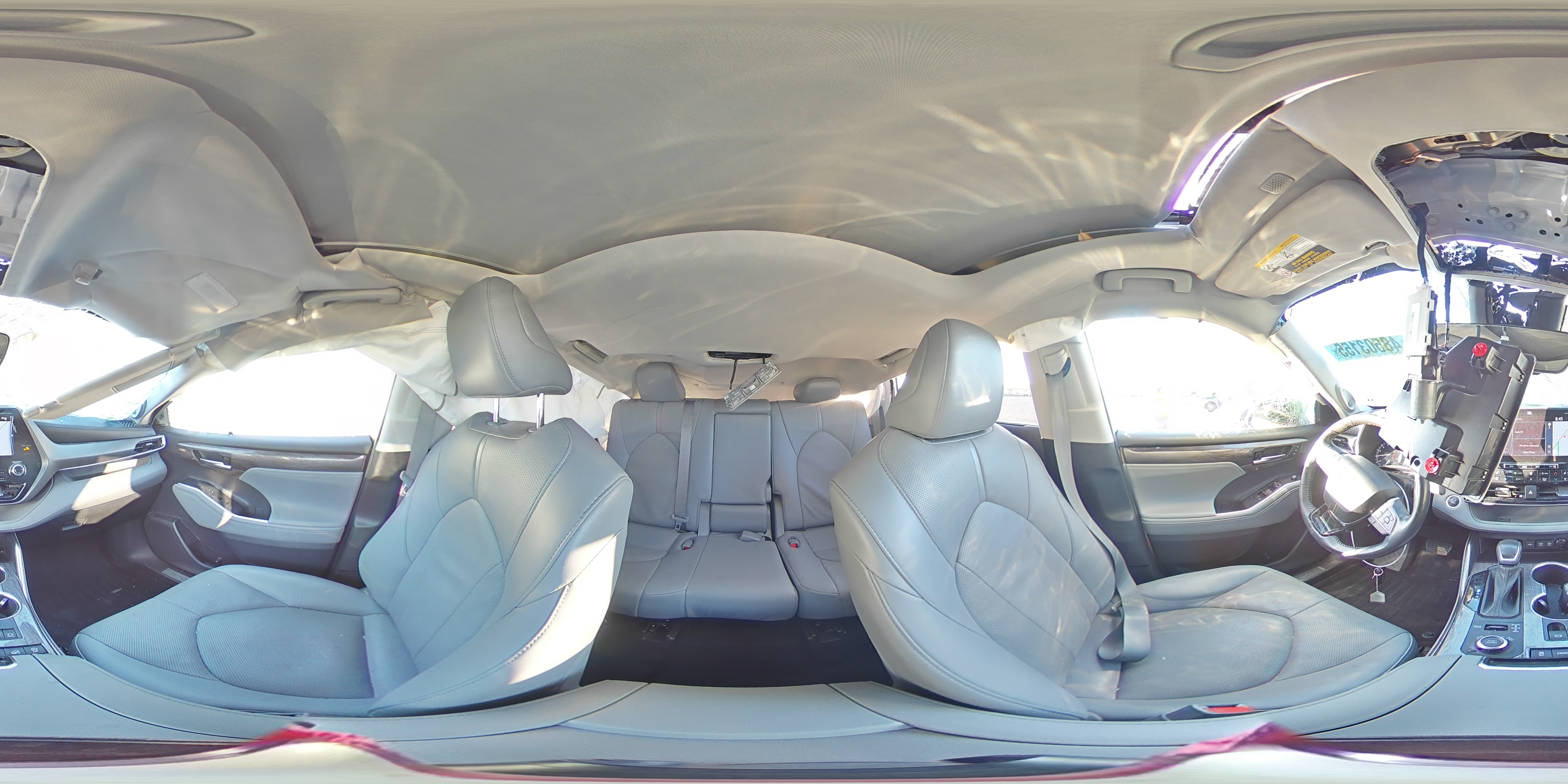 2021 Toyota Highlander VIN 5TDDZRBH1MS081270 Copart auction photo, rollover damage thumbnail 12