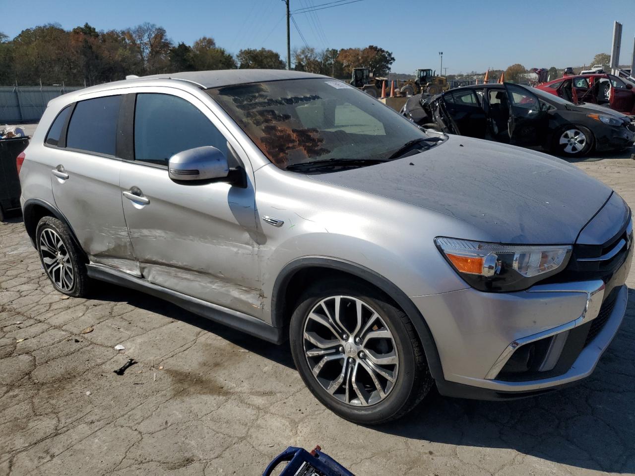 2018 Mitsubishi Outlander VIN JA4AR3AW4JU002658 Copart auction photo, side damage thumbnail 4