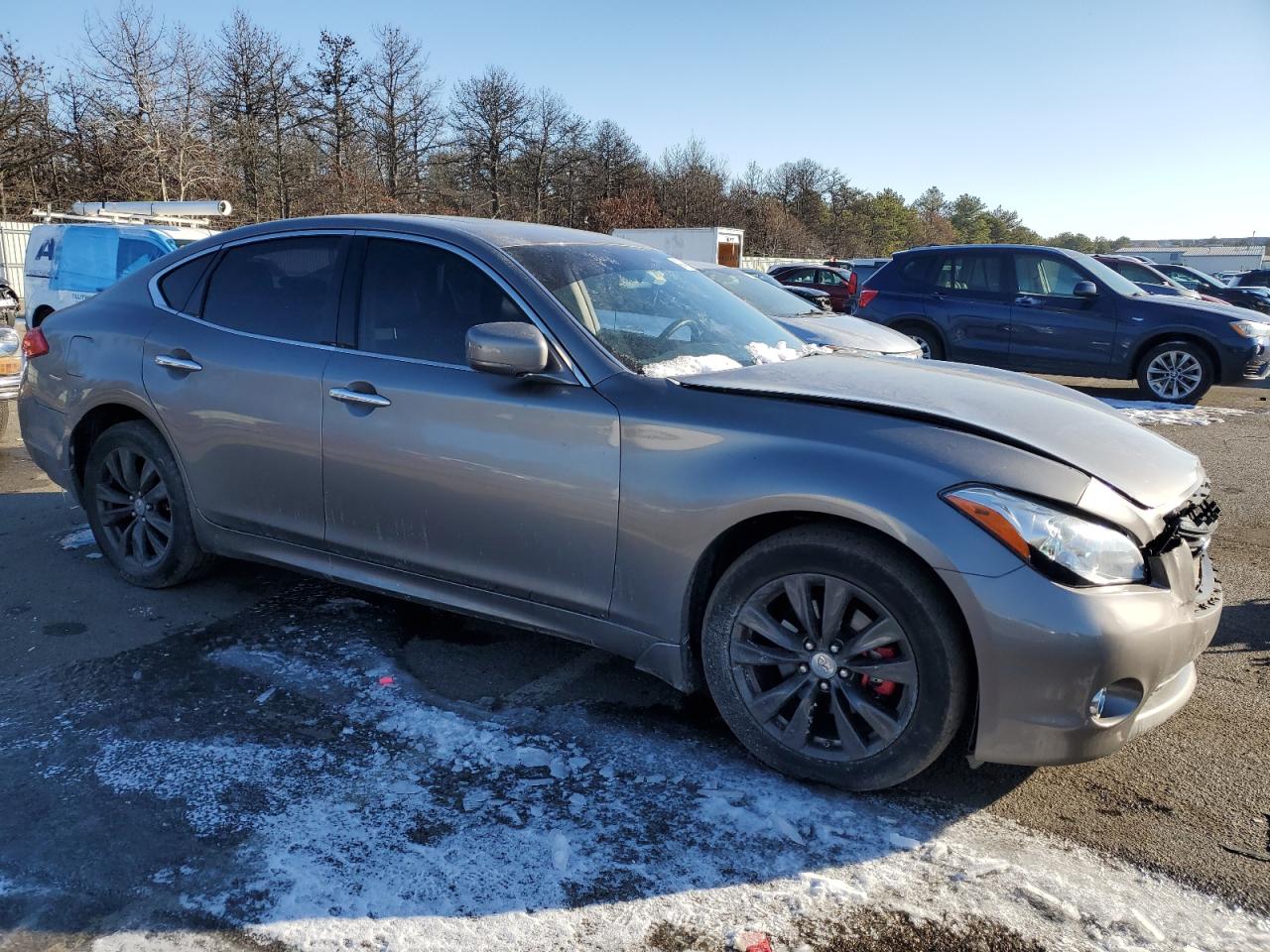 2013 Infiniti M VIN JN1BY1AR2DM604767 Copart auction photo, front end / minor dent/scratches damage thumbnail 4