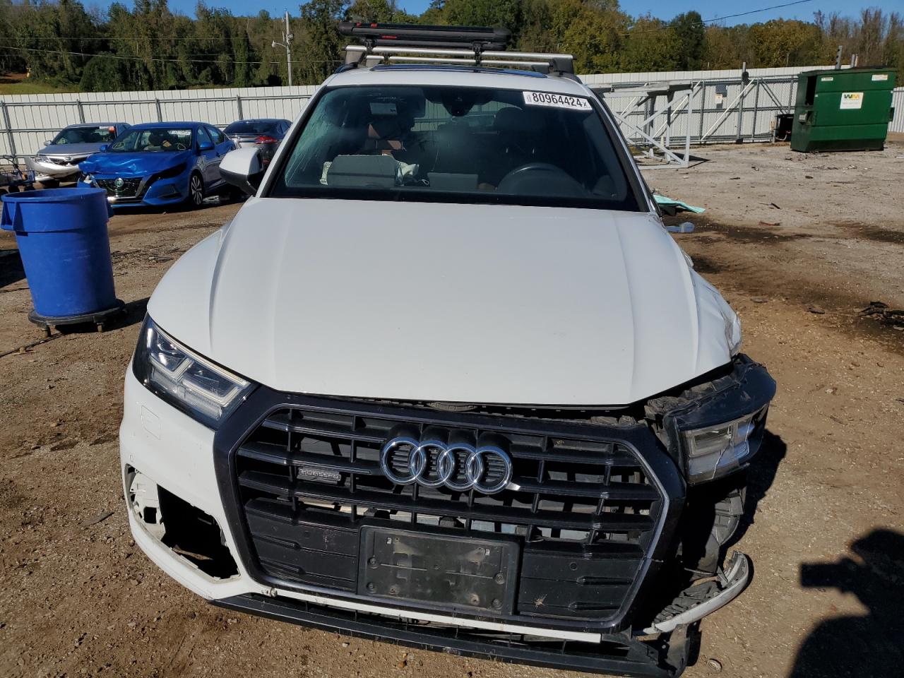 2019 Audi Q5 VIN WA1BNAFY7K2080105 Copart auction photo, side damage thumbnail 5