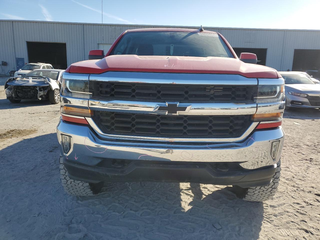 2018 Chevrolet Silverado VIN 1GCVKREC6JZ353315 Copart auction photo, rear end / side damage thumbnail 5