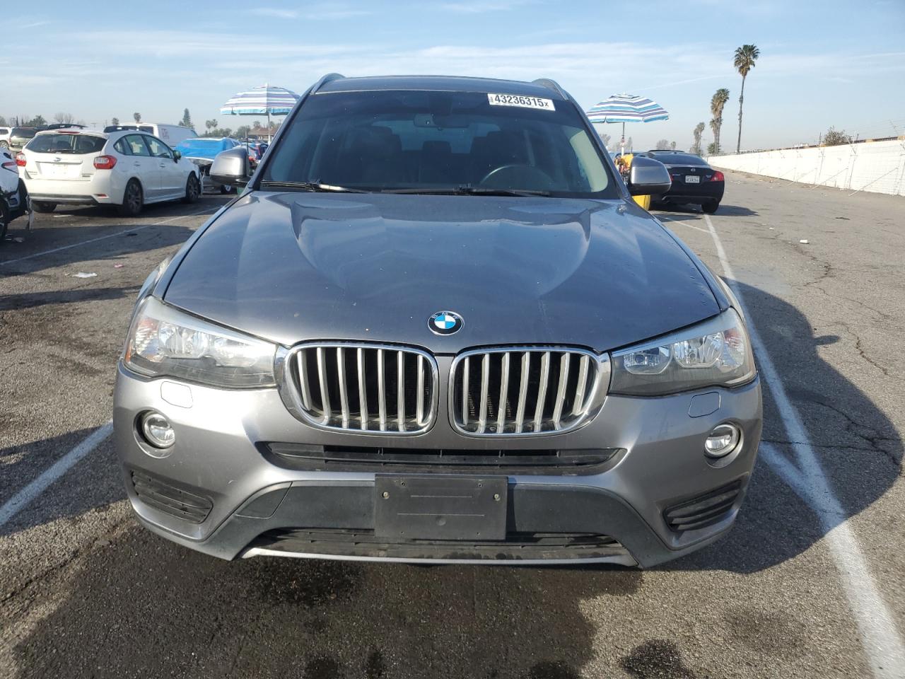 2017 BMW X3 VIN 5UXWZ7C55H0T43879 Copart auction photo, mechanical / side damage thumbnail 5
