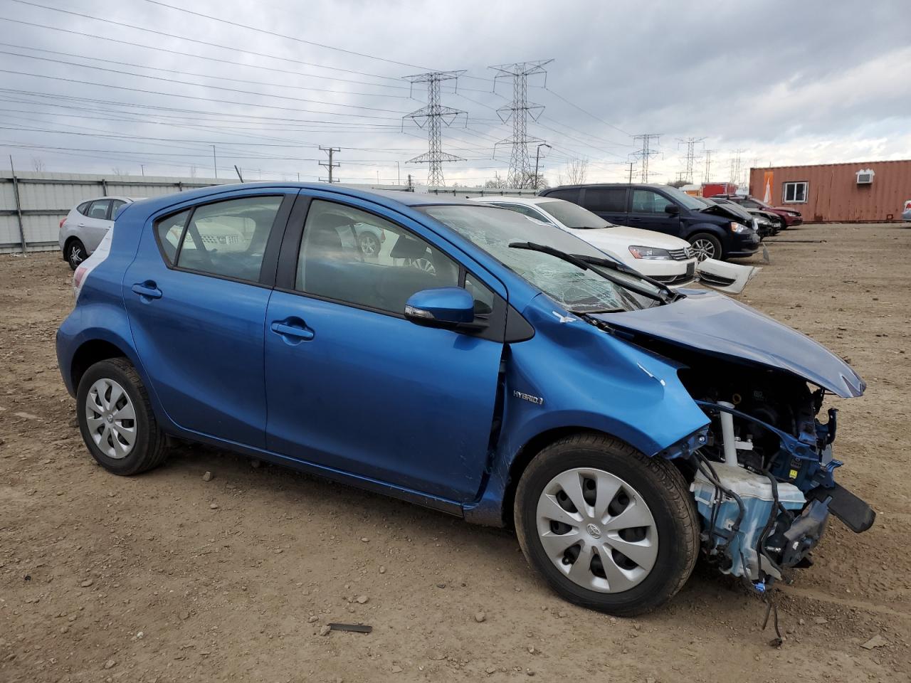 2014 Toyota Prius VIN JTDKDTB3XE1572801 Copart auction photo, front end / all over damage thumbnail 4